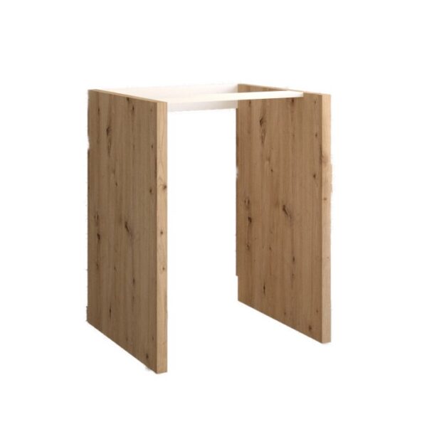 t.b.t. Mobile sottolavabo effetto legno e bianco per arredo bagno.