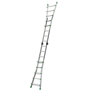 Scala in alluminio 5+5 pioli marchio "Selecta", portata 125kg