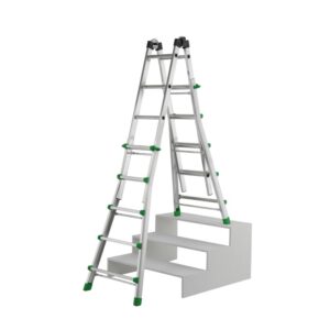 Scala in alluminio 5+5 pioli marchio "Selecta", portata 125kg