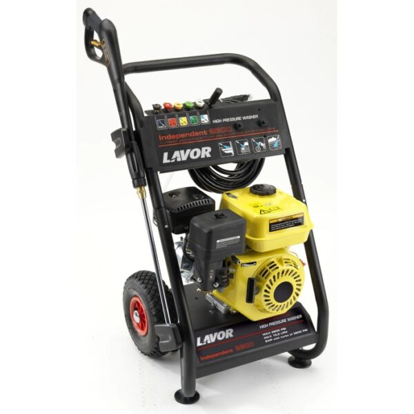 Idropulitrice gialla Lavor Independent 2800 con telaio nero e ruote.