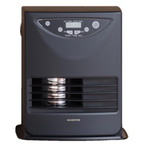 Stufa t.b.t. nera con display digitale e tecnologia inverter.