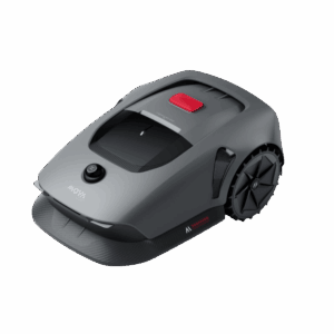 Robot rasaerba Mova 600 Plus nero, tagliaerba senza fili con rilevamento ostacoli.